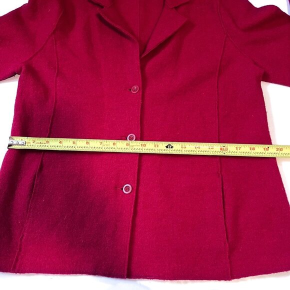 Eileen Fisher Boilded100% merino wool Cardigan Jacket Size Medium - Picture 12 of 14